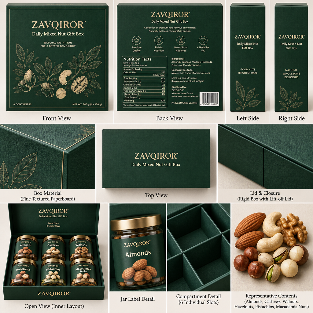 ZAVQIROR™ Daily Mixed Nut Gift Box image 6