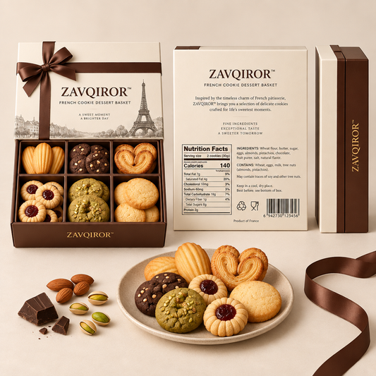 ZAVQIROR™ French Cookie Dessert Basket primary image