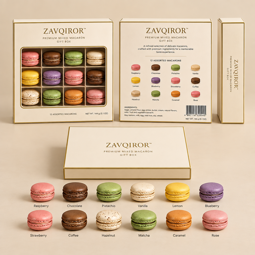 ZAVQIROR™ Premium Mixed Macaron Gift Box primary image