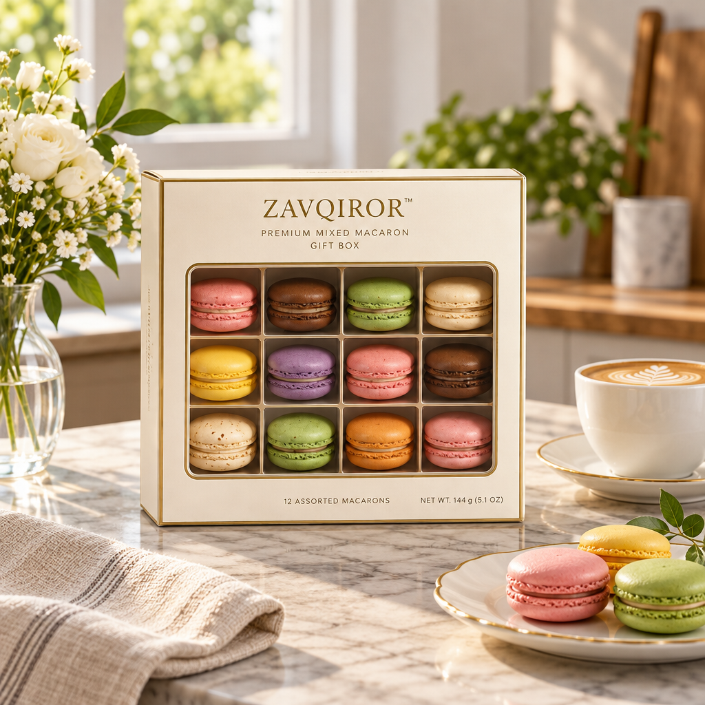 ZAVQIROR™ Premium Mixed Macaron Gift Box image 2