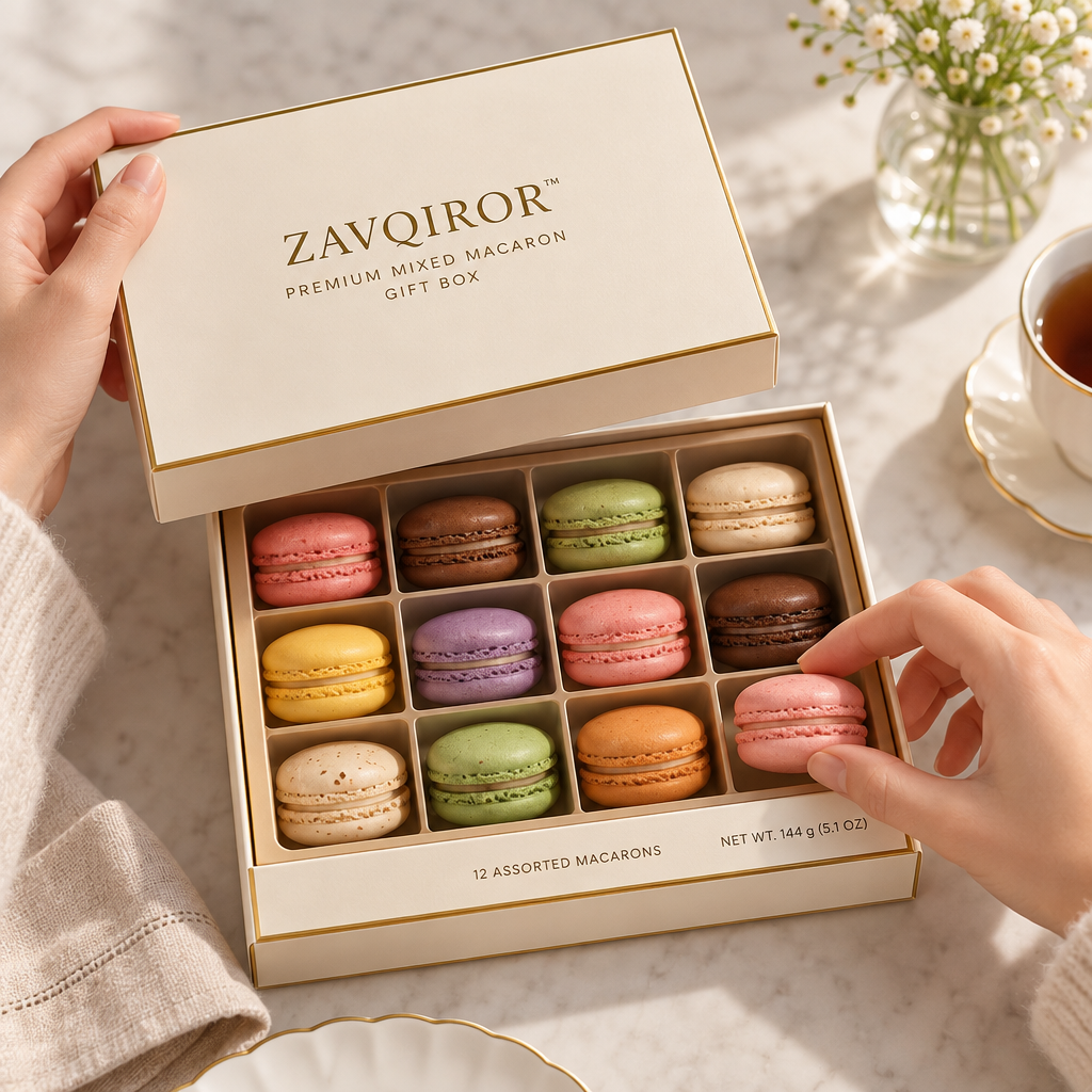 ZAVQIROR™ Premium Mixed Macaron Gift Box image 4