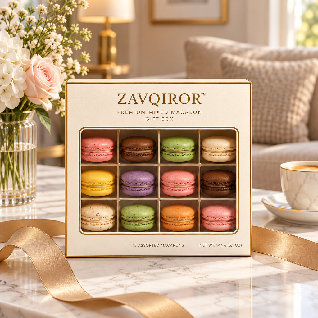 ZAVQIROR™ Premium Mixed Macaron Gift Box image 5