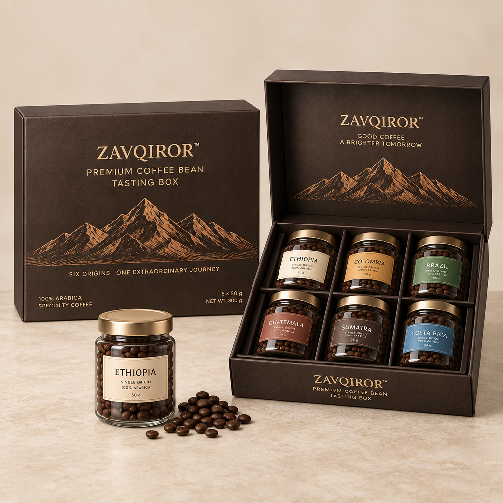 ZAVQIROR™ Premium Coffee Bean Tasting Box primary image