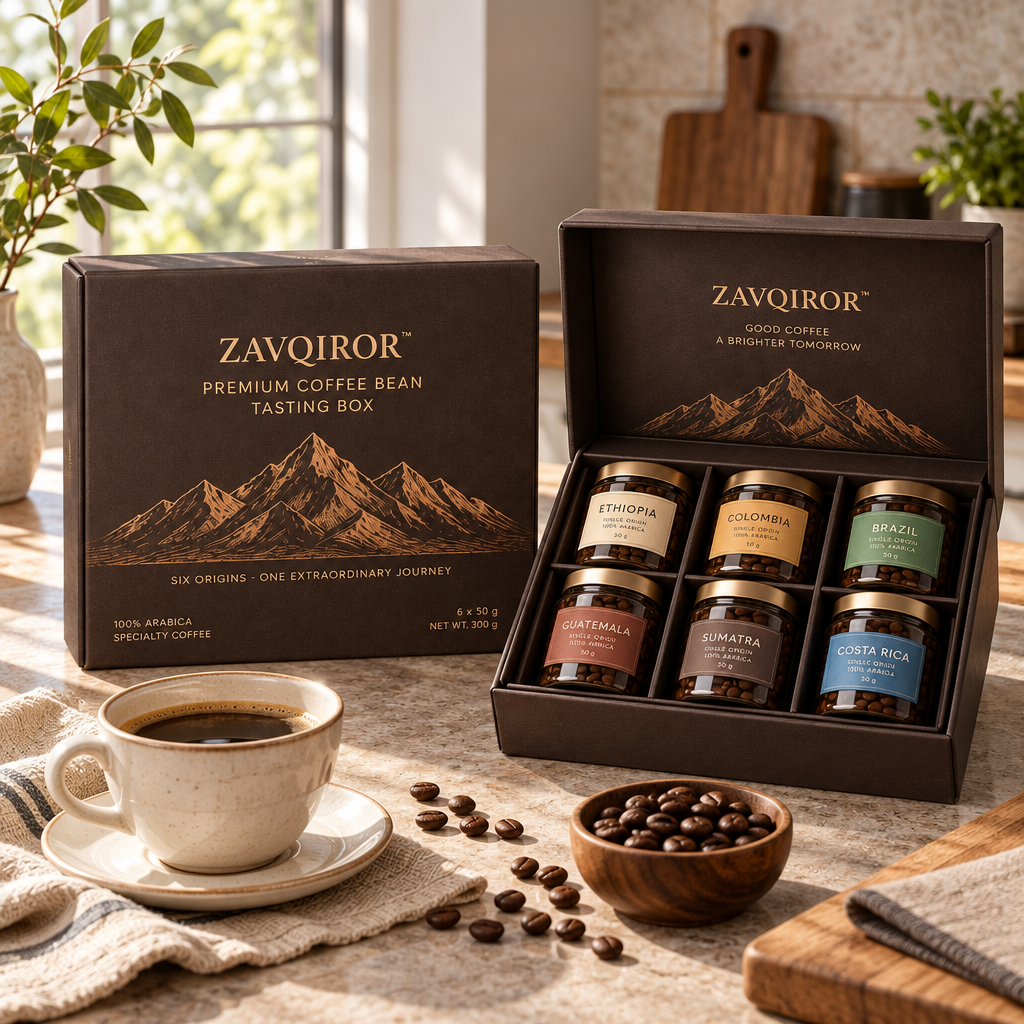 ZAVQIROR™ Premium Coffee Bean Tasting Box image 2