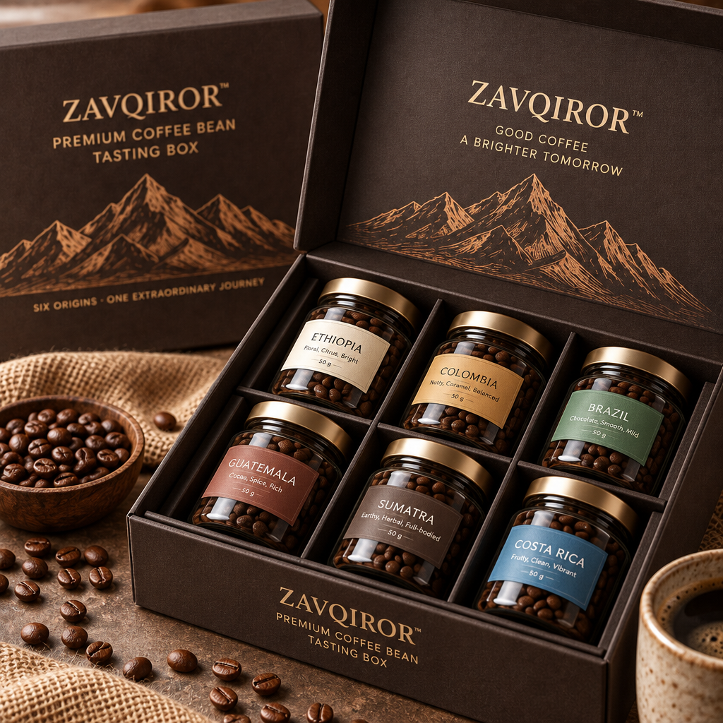 ZAVQIROR™ Premium Coffee Bean Tasting Box image 3