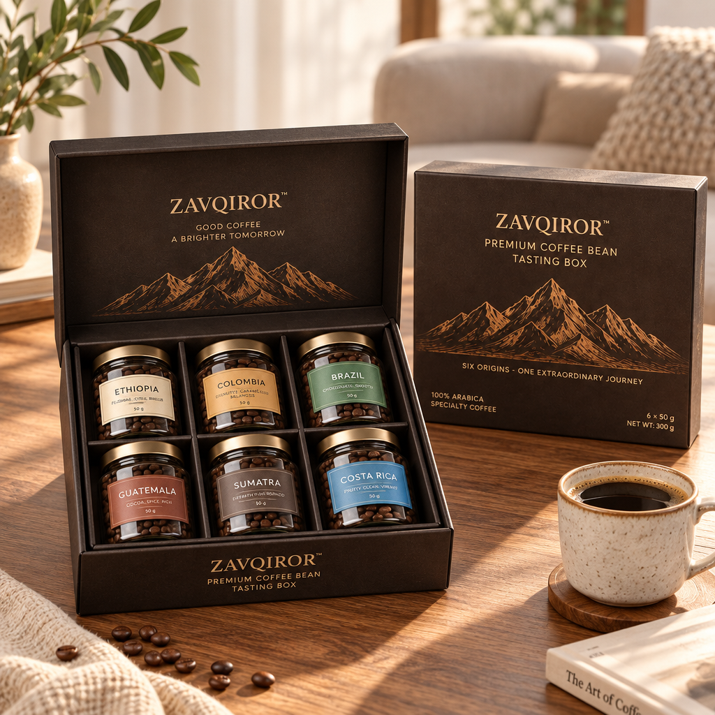 ZAVQIROR™ Premium Coffee Bean Tasting Box image 5