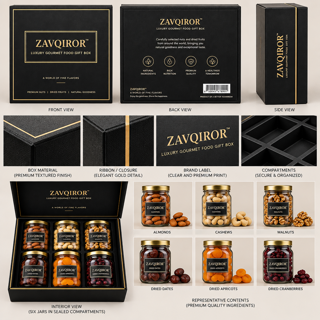 ZAVQIROR™ Luxury Gourmet Food Gift Box image 6
